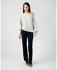WeWoreWhat Women's Off The Shoulder Balloon Sleeve Sweater