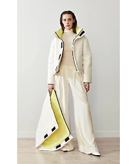 Caalo Women's Reversible Convertible Sustainable Down Coat