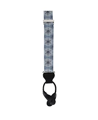 Trafalgar Men's Clarence The Classy Snowflake Silk Holiday Button End Brace