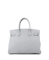 Pre-Owned HERMA‰S Birkin 30 Handbag Grey Togo with Palladium Hardware