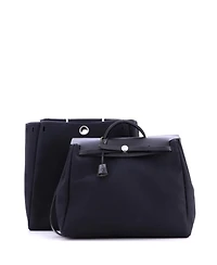 Pre-Owned Hermes Mm Herbag Toile and Leather