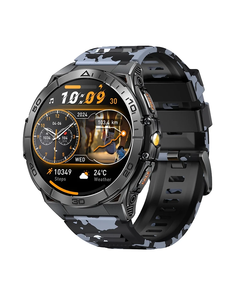 Ruxing Smart ToughArmor Ultra Rugged Outdoor Health Fitness Smart watch -Silver