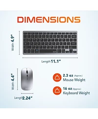 Delton N35 Wireless Slim Keyboard & Mouse Combo (DKMKITMIN35-wb)
