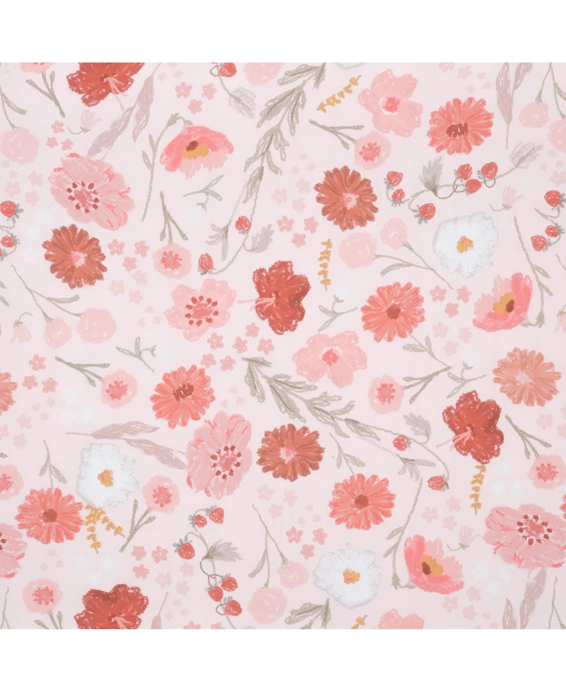 Bedtime Originals Flower Power 3-Piece Floral Baby Nursery Crib Bedding Set