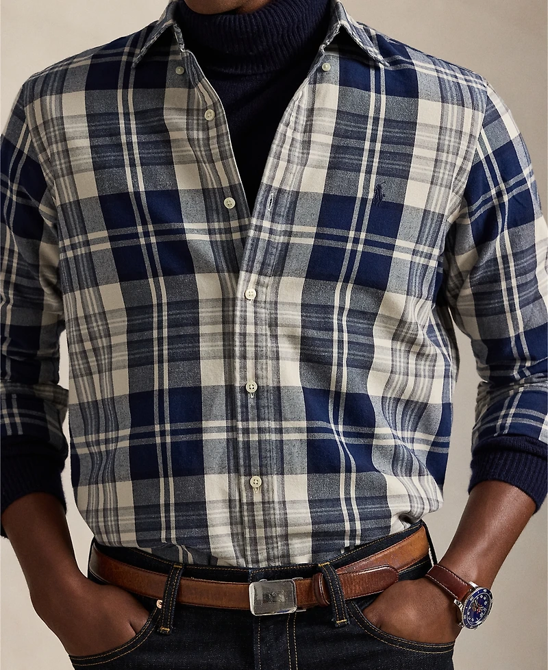 Polo Ralph Lauren Men's Classic-Fit Plaid Oxford Shirt