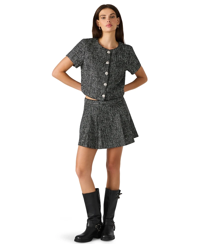Steve Madden Women's Zenia Pleated Mini Skirt