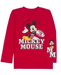 Mickey Mouse Boys Toddler 2T-5T Long Sleeve T-Shirt