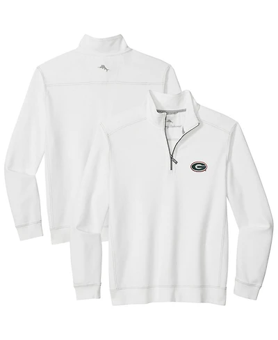 Tommy Bahama Men's White Georgia Bulldogs Montego Bay Half-Zip Jacket