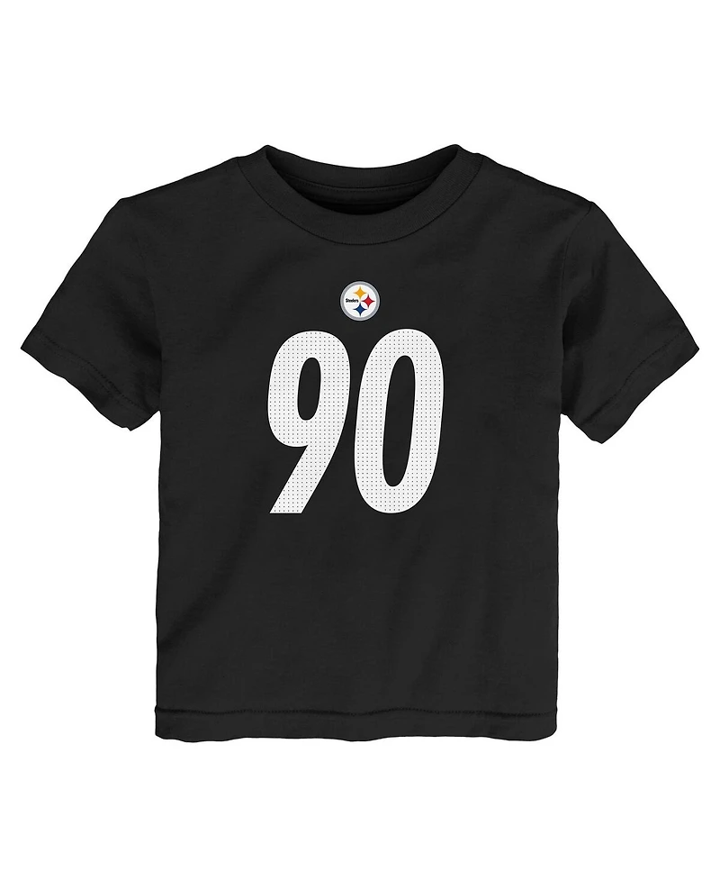 Nike Toddler T.j. Watt Black Pittsburgh Steelers Player Name Number T-Shirt