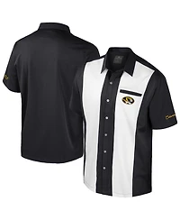 Colosseum Men's Black Missouri Tigers Strike Bowling Button-Up Shirt