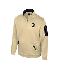 Colosseum Men's Gold Ucf Knights Mainframe Quarter-Zip Fleece Jacket