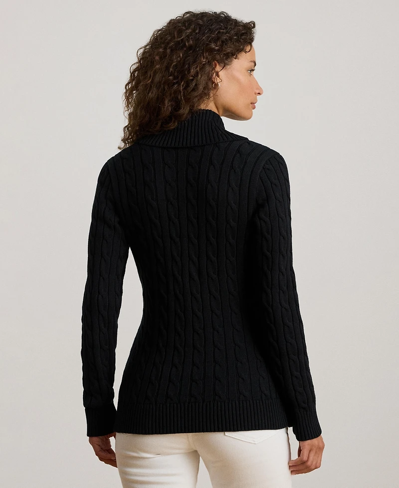 Lauren Ralph Women's Buckled Cotton Sweater