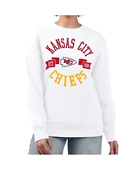 G-iii 4Her by Carl Banks Women's Kansas City Chiefs Large Team Graphic Fleece Pullover Sweatshirt