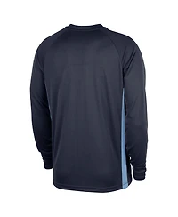 Nike Men's Navy Memphis Grizzlies 2025/26 Authentic Pre-Game Legend Dri-fit Long Sleeve Shooting Shirt