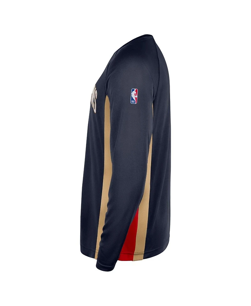 Nike Men's Navy New Orleans Pelicans 2025/26 Authentic Pre-Game Legend Dri-fit Long Sleeve Shooting Shirt