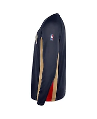 Nike Men's Navy New Orleans Pelicans 2025/26 Authentic Pre-Game Legend Dri-fit Long Sleeve Shooting Shirt