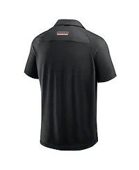 Fanatics Men's Black Oregon State Beavers Take the Lead Defender Raglan Polo Shirt