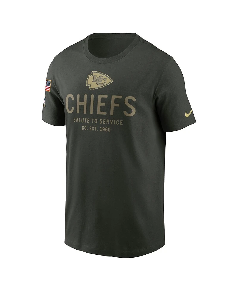 Nike Men's Forest Green Kansas City Chiefs 2025 Salute to Service Sideline Primary Edge Dri-fit T-Shirt