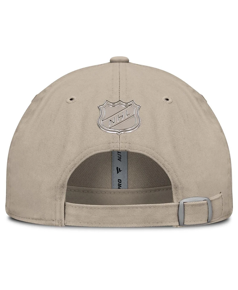 Fanatics Men's Tan Florida Panthers Authentic Pro Road Adjustable Hat