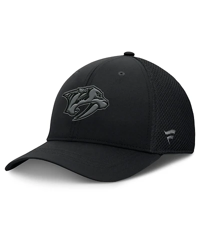 Fanatics Men's Black Nashville Predators Authentic Pro Road Flex Hat