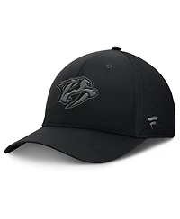 Fanatics Men's Black Nashville Predators Authentic Pro Road Flex Hat