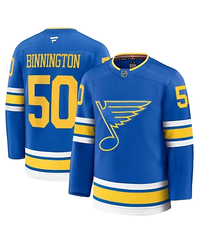 Fanatics Men's Binnington Blue St. Louis Blues Home Premium Player Jersey