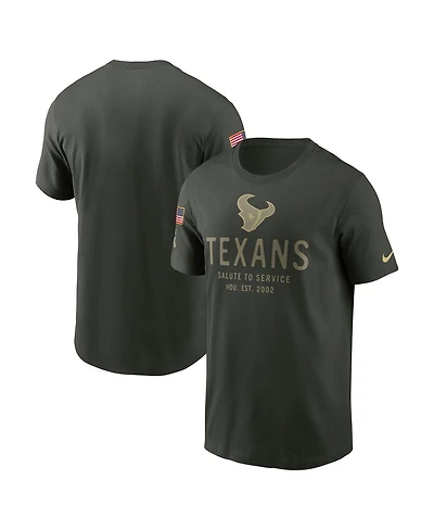 Nike Men's Forest Green Houston Texans 2025 Salute to Service Sideline Primary Edge Dri-fit T-Shirt