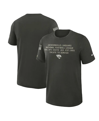 Nike Men's Forest Green Jacksonville Jaguars 2025 Salute to Service Sideline Slub Dri-fit T-Shirt