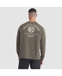 Nike Men's Olive Pittsburgh Steelers 2025 Salute to Service Sideline Long Sleeve T-Shirt