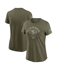 Nike Women's Olive San Francisco 49ers 2025 Salute to Service Sideline T-Shirt