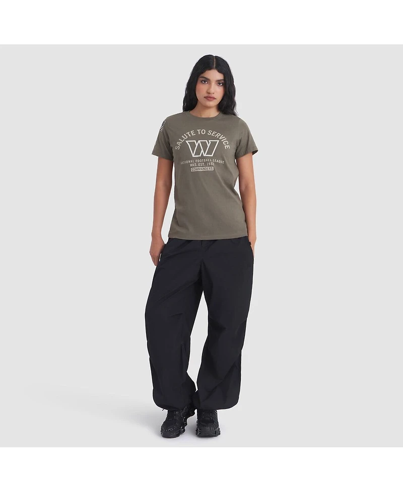 Nike Women's Olive Washington Commanders 2025 Salute to Service Sideline T-Shirt