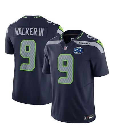 Nike Men's Kenneth Walker Iii College Navy Seattle Seahawks Team 50th Season Vapor F.u.s.e. Limited Jersey