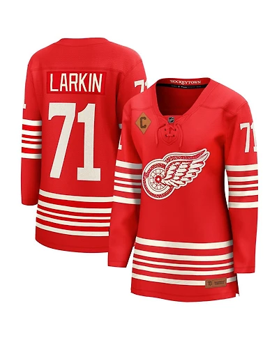 Fanatics Women's Dylan Larkin Red Detroit Wings Centennial Breakaway Player Jersey