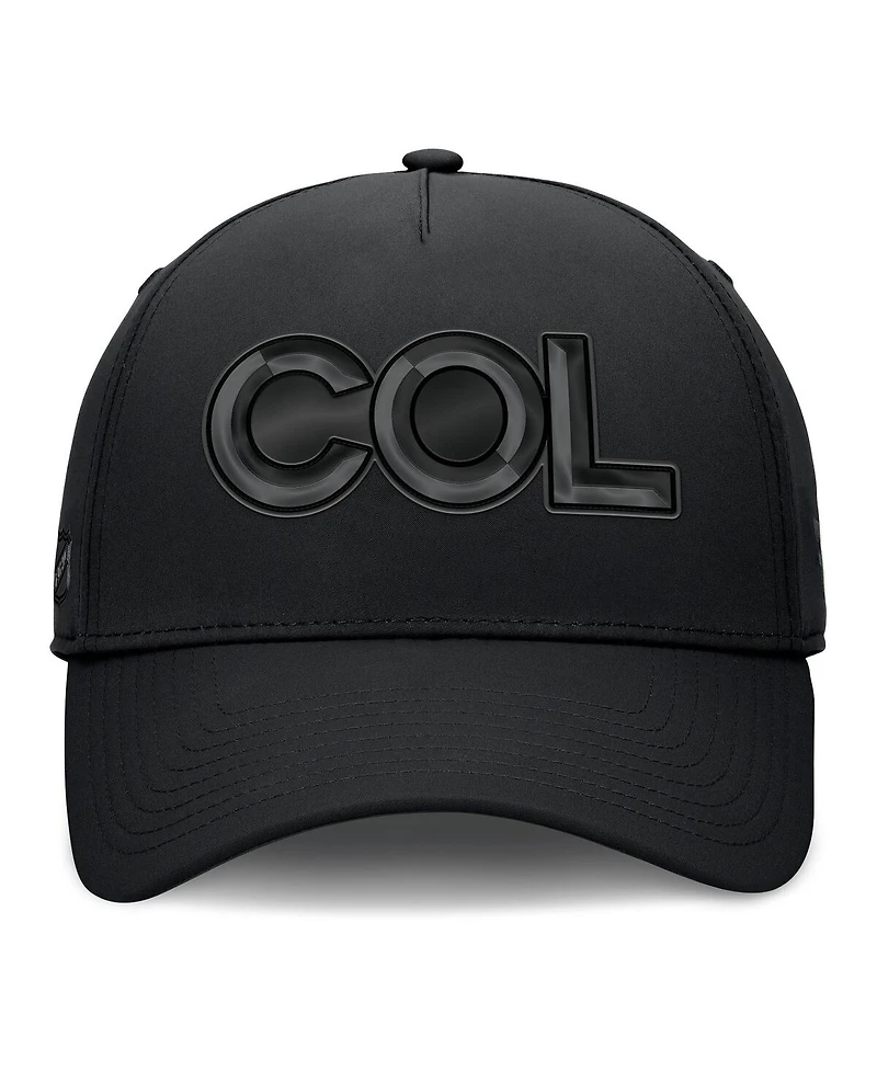 Fanatics Men's Black Colorado Avalanche Authentic Pro Road Team Code Flex Hat