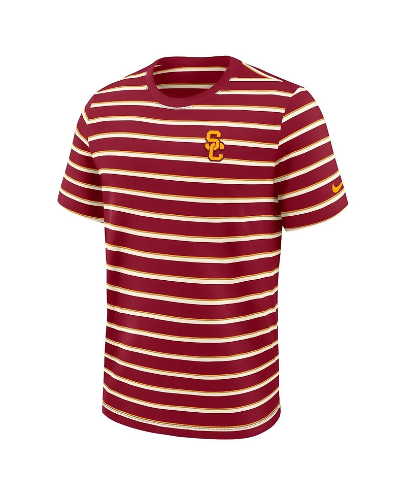 Nike Men's Cardinal Usc Trojans Athletic Prep Legacy Summit Stripe T-Shirt
