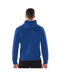 Starter Men's Royal Denver Broncos Distressed Classic Full-Zip Hoodie