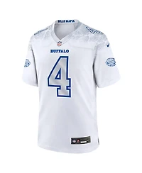 Nike Men's James Cook Iii White Buffalo Bills 2025 Rivalries Collection Game Jersey