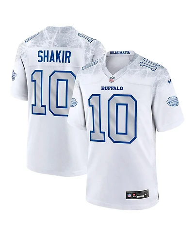 Nike Men's Khalil Shakir White Buffalo Bills 2025 Rivalries Collection Game Jersey