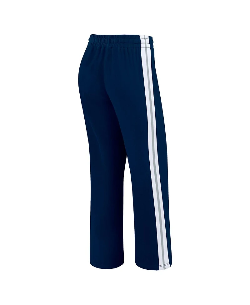 Wear by Erin Andrews Women's Navy Dallas Cowboys Color-Block Straight Leg Pants