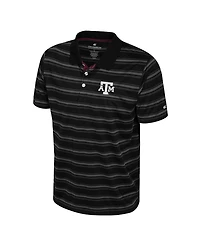 Colosseum Men's Black Texas A&M Aggies Milk Steak Polo Shirt
