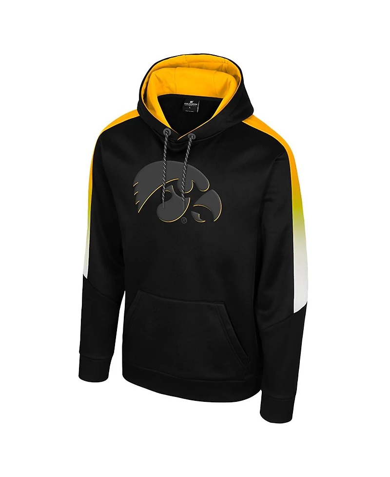 Colosseum Men's Black Iowa Hawkeyes the Gang Blackout Hoodie