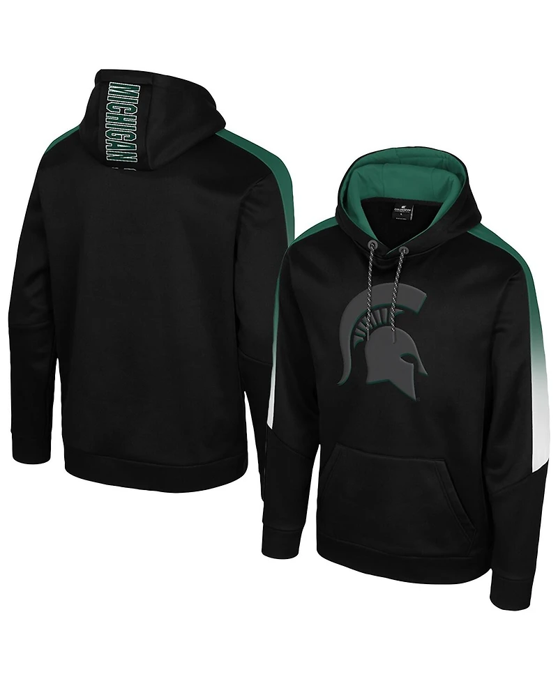 Colosseum Men's Black Michigan State Spartans the Gang Blackout Hoodie