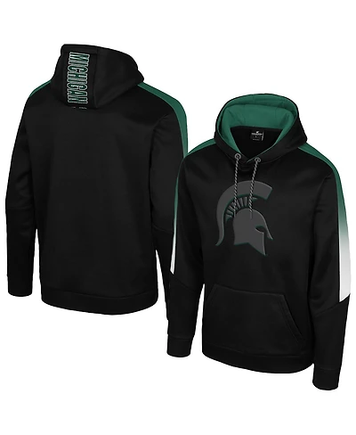 Colosseum Men's Black Michigan State Spartans the Gang Blackout Hoodie