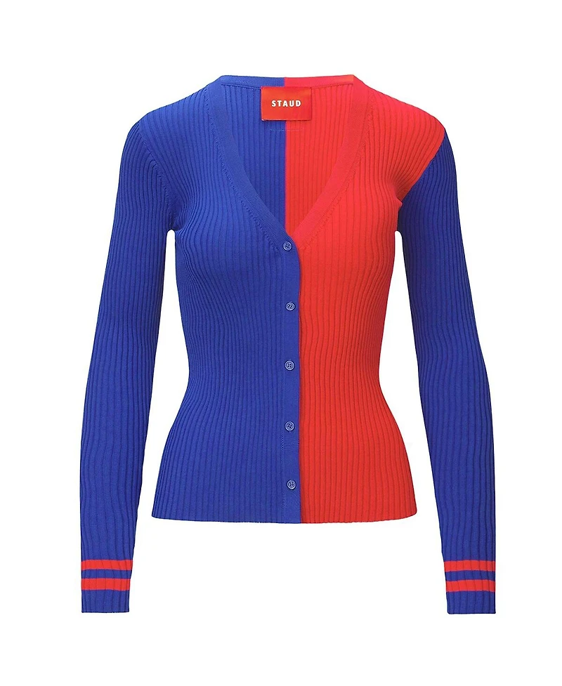 Staud Women's Royal/Red New York Giants Cargo Sweater