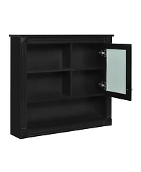 Casainc 32'' Bathroom Wall Cabinet with Mirror, Adjustable Shelves & 4 Shelves for Storage