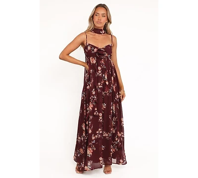 Petal and Pup Women's Tully Maxi Dress - Berry Floral