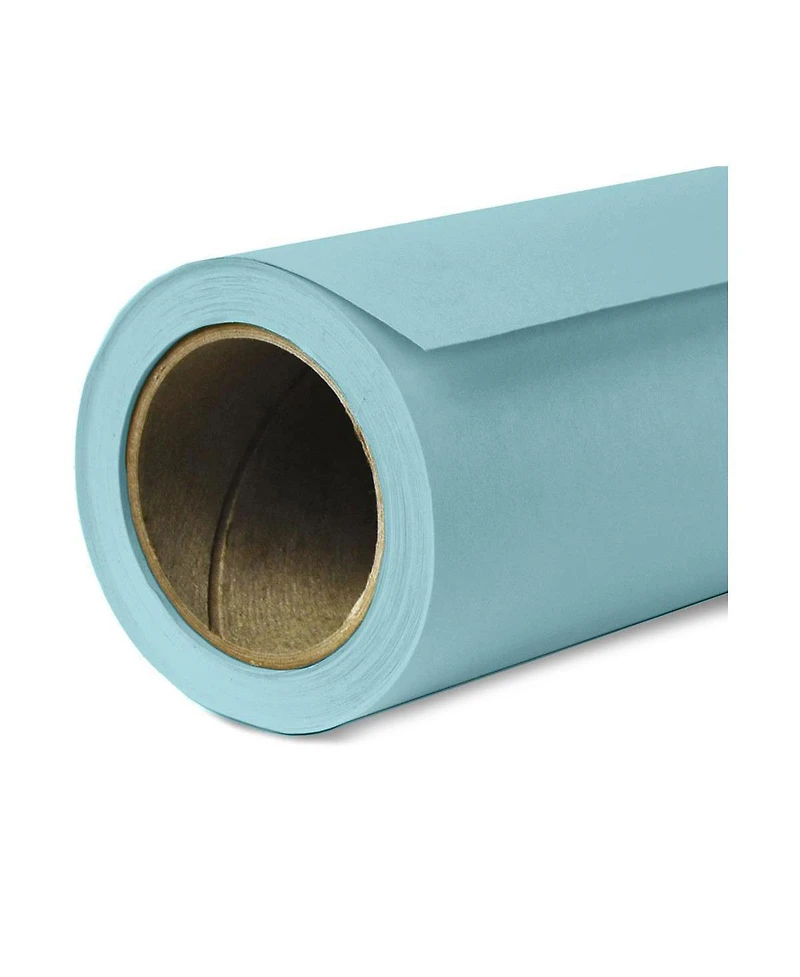 Savage Widetone Seamless Background Paper, 86" wide x 36' Sky Blue, #2 - Bundle With Flashpoint 10' Background Support System Air Cushioned,