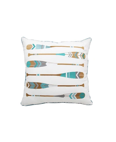 Lake Oars Indoor/Outdoor Accent Throw Pillow