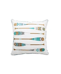 Lake Oars Indoor/Outdoor Accent Throw Pillow
