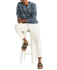 Nautica Men's Striped Long Sleeve Sweater